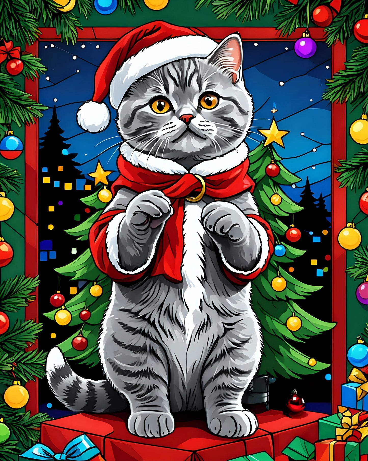 Christmas Cats and Dogs Digital Download Bundles