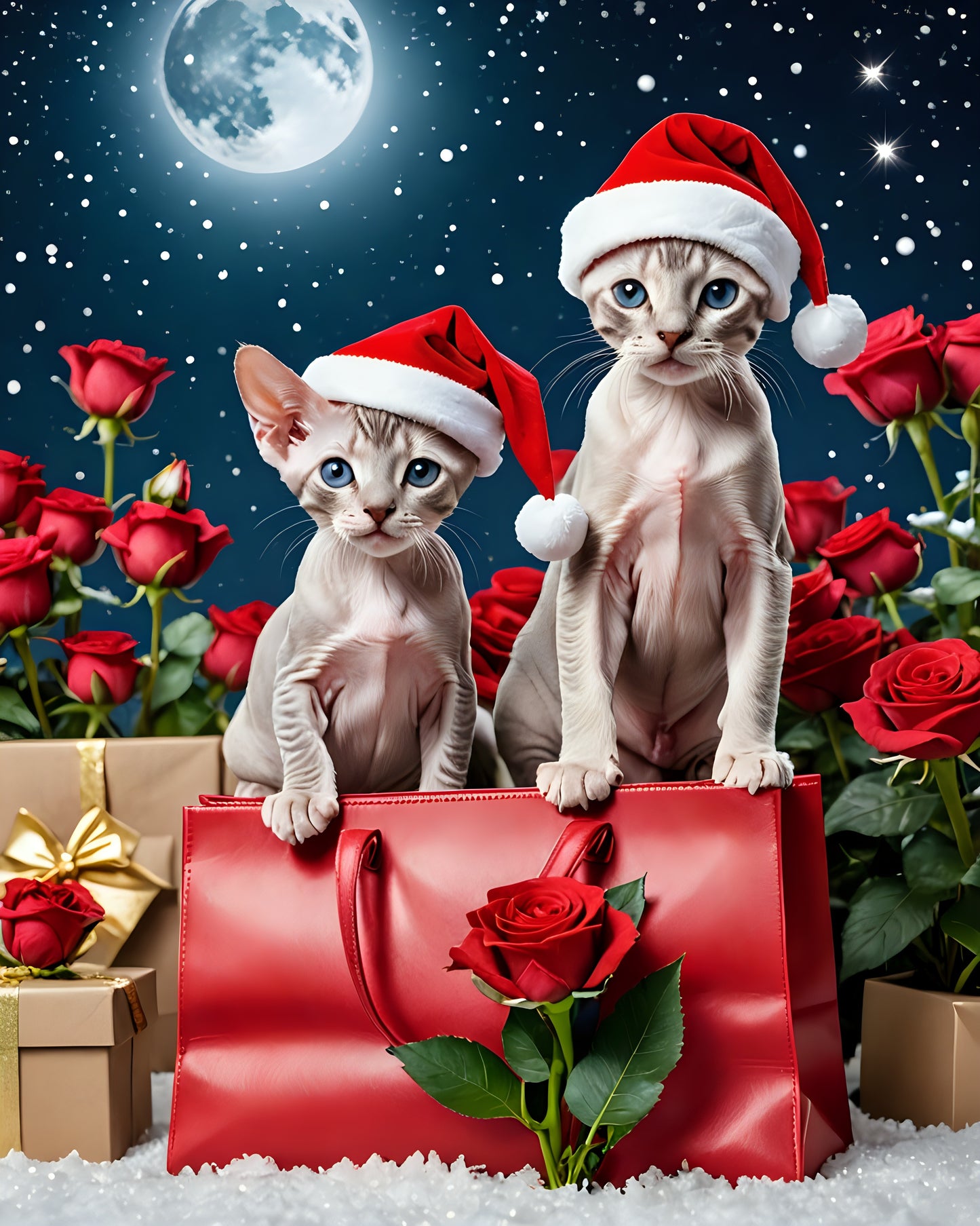 Christmas Cats and Dogs Digital Download Bundles