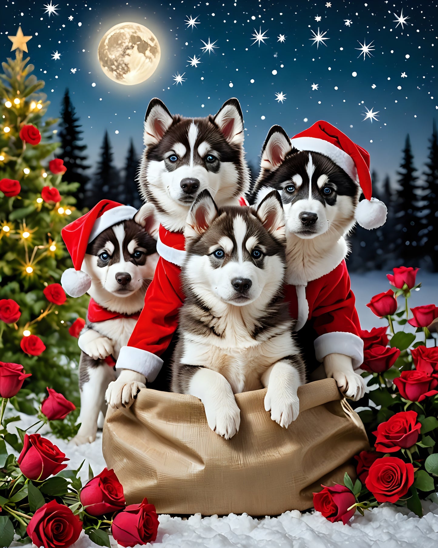 Christmas Cats and Dogs Digital Download Bundles