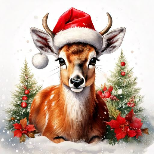 CHRISTMAS ANIMAL Ready To Press Sublimation Heat Transfer Print Bundles Of 10 Prints (LMHCHRISTMASANIMALS1-1000)