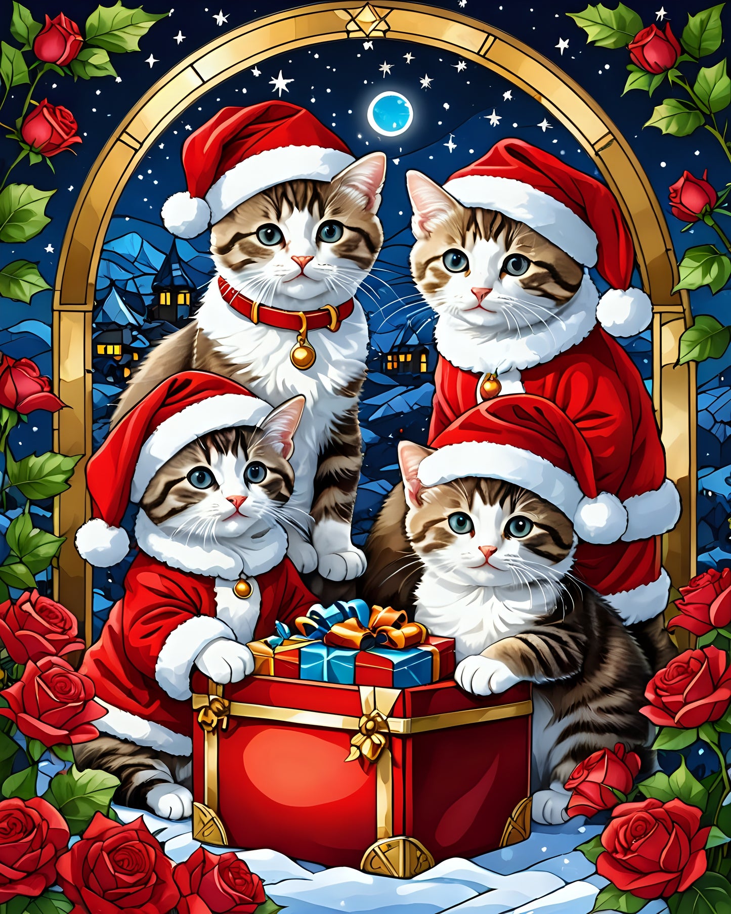 Christmas Cats and Dogs Digital Download Bundles