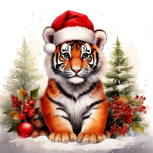 CHRISTMAS ANIMAL Ready To Press Sublimation Heat Transfer Print Bundles Of 10 Prints (LMHCHRISTMASANIMALS1-1000)