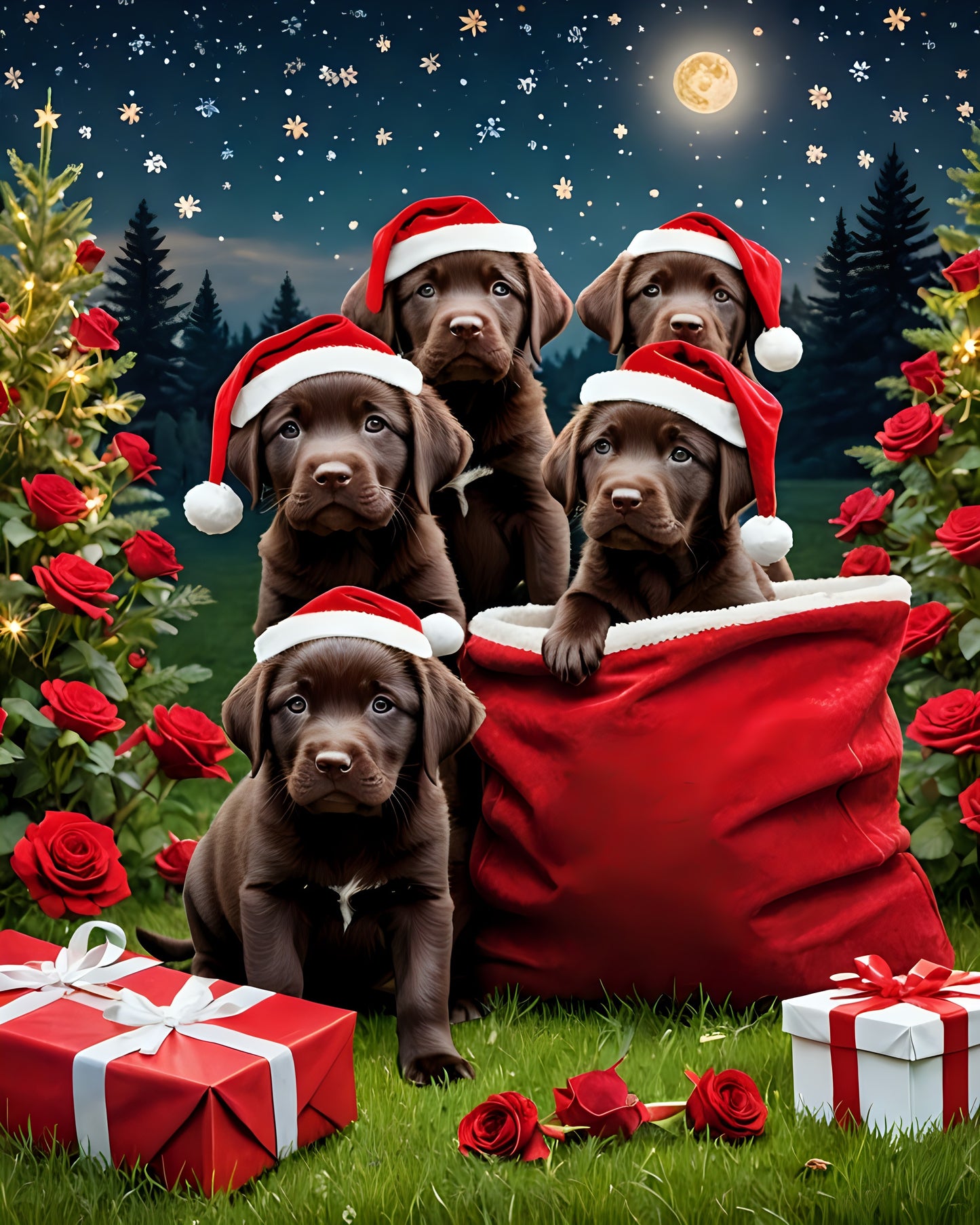 Christmas Cats and Dogs Digital Download Bundles