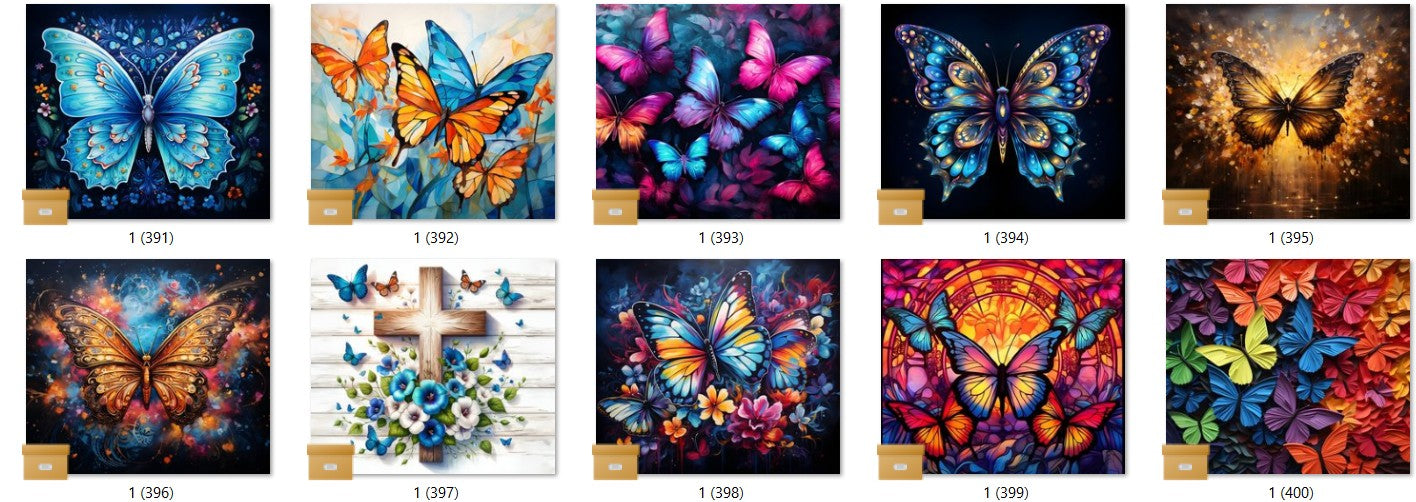 100 Ready To Press Sublimation Heat Transfer Print Bundles each with  10 Prints (PB1-1000)