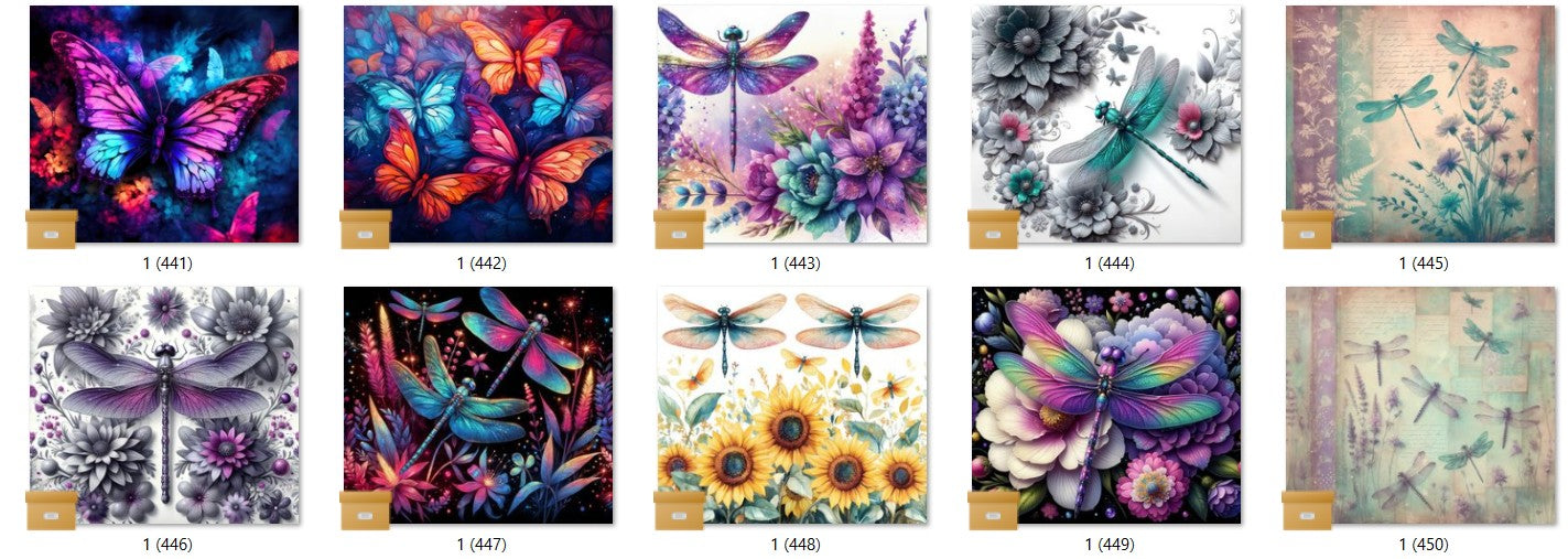 100 Ready To Press Sublimation Heat Transfer Print Bundles each with  10 Prints (PB1-1000)